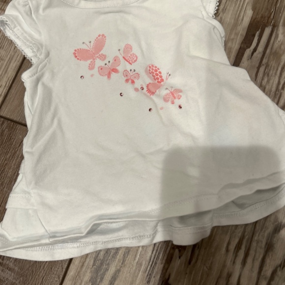 Absorba Pink/White Butterfly Set 3-6M - Picture 2 of 7